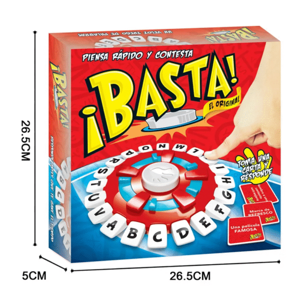 Juego de Mesa Basta - Rápido y Divertido | 2+ Jugadores | Desde 8 Años | Versión Tapple - Imagen 4