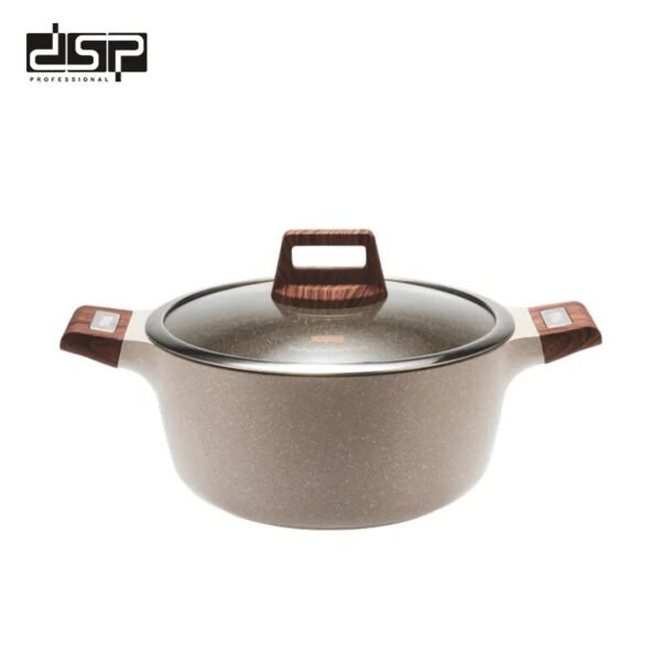 Olla Antiadherente DSP Blanca de 2.7 Litros – Resistente, Versátil y Fácil de Limpiar - Imagen 2