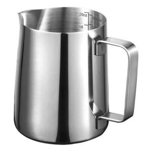 Jarra de Espuma de Leche 600ml – Acero Inoxidable 304 con Pico Preciso para Latte Art