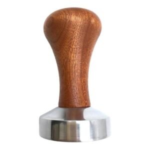 Tamper de Café 58mm – Madera Oscura para Espresso Premium