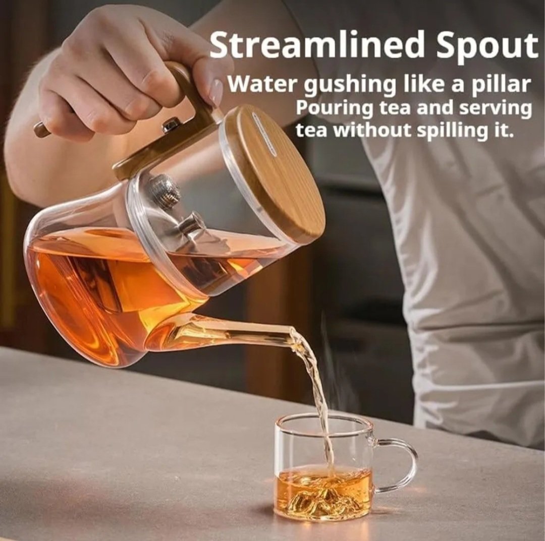 Tetera de Vidrio con Filtro Magnético - Separación con un Click - Imagen 3